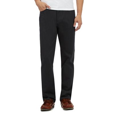 Maine New England Grey bedford texture trousers